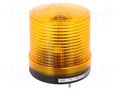 Signaller: lighting; flashing light; amber; S100; 24VDC; IP44; ABS QLIGHT S100S-24-A