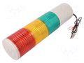 Signalling column; red/amber/green; LED; 24VDC; IP44; ST80L; ABS QLIGHT ST80MLF324RAG