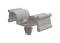 CABLE CLAMP-DUAL, PUSH IN, NYLON/NATURAL DHURC-3-01