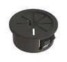GROMMET, NYLON 6.6, 12.7MM, BLACK PGSD-5