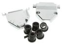 D-SUB BACKSHELL, SIZE DB, 180DEG, METAL 40-9725HMG