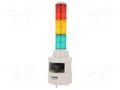 Signalling column; red/amber/green; LED; 24VDC; IP54; STD; ABS QLIGHT STD56LWA324RAG
