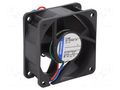Fan: DC; axial; 24VDC; 60x60x25mm; 36m3/h; 28dBA; ball; 4100rpm EBM-PAPST 614NM