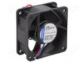 Fan: DC; axial; 24VDC; 60x60x25mm; 36m3/h; 28dBA; ball; 4100rpm EBM-PAPST 614NM