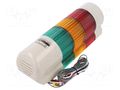 Signalling column; red/amber/green; LED; 24VDC; IP54; QWTD; ABS QLIGHT QWTDLWA324RAG