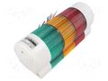 Signalling column; red/amber/green; LED; 24VDC; IP54; QWT; ABS QLIGHT QWTLFBZ324RAG