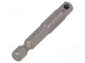 Holder; Overall len: 50mm; Mounting: 1/4" (C6,3mm),1/4" square WIHA WIHA.01935