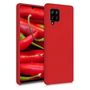 Silicone Case Soft Flexible Rubber Cover for Samsung Galaxy A42 5G red, Hurtel 5907769324420 5907769324420