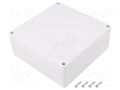 Enclosure: multipurpose; X: 160mm; Y: 160mm; Z: 60mm; polycarbonate GAINTA G287-IP67