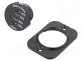 Voltmeter; on panel,screw; LED; Colour: amber,red,green,yellow SCI A25-4PS-BB3