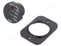 Voltmeter; on panel,screw; LED; Colour: amber,red,green,yellow SCI A25-4PS-BB3
