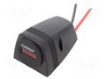 Ammeter; 0÷20A; on panel,screw; LED; Usup: 7÷33VDC; Uin: 7÷33VDC SCI A25-1BHS-BB3-R