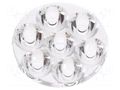 LED lens; round; plexiglass PMMA; transparent; 11÷19°; H: 10.7mm LEDIL C11716