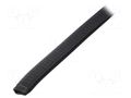 Hole and edge shield; PVC; L: 10m; black; H: 16.5mm; W: 9.5mm RST ROZTOCZE UT-4.5.6-10M