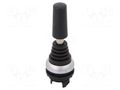 Switch: joystick; 22mm; Stabl.pos: 1; black; none; IP66; RMQ-Titan EATON ELECTRIC M22-WJS2V-2P