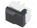 Switch: keypad; Pos: 2; SPDT; 0.01A/24VDC; black; Leads: for PCB C&K SERBKAUOA