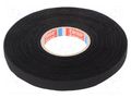 Tape: textile; W: 9mm; L: 25m; Thk: 0.3mm; Automotive; black; 150°C TESA TESA-51006-09/25