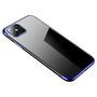 Clear Color Case Gel TPU Electroplating frame Cover for Samsung Galaxy S21 Ultra 5G blue, Hurtel 5907769325885 5907769325885