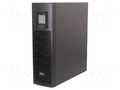 Power supply: UPS; 1.6kW; 2kVA; 230V; IEC C13 x3,USB B socket x2 IPS RTS-LI-2K0-3U-LCD