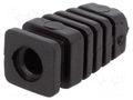Strain relief; rubber; L: 26mm; black; Panel thick: max.2.7mm KRADEX Z-5/ODG/BK