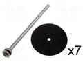 Cutting wheels; 2.34mm; 7pcs. DONAU ELEKTRONIK D-1632