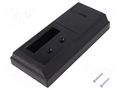 Enclosure: wall mounting; X: 81mm; Y: 170mm; Z: 32mm; ABS; black MASZCZYK KM-83B/BK