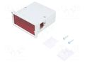 Enclosure: panel; X: 72mm; Y: 72mm; Z: 36mm; ABS; grey; screwed MASZCZYK KM-61-PF/GY