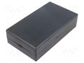 Enclosure: specialist; X: 73mm; Y: 128mm; Z: 33mm; ABS; black MASZCZYK KM-37B/BK