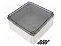 Enclosure: multipurpose; X: 180mm; Y: 182mm; Z: 90mm; TK PS; grey SPELSBERG TK-PS-1818-9-TO
