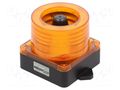 Signaller: lighting-sound; 10÷30VDC; LED; amber; IP66; Ø136x126mm QLIGHT QWCD35-12/24-A