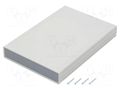 Enclosure: with panel; X: 200mm; Y: 280mm; Z: 40mm; ABS; light grey GAINTA G769