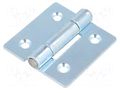 Hinge; Width: 50mm; stainless steel; H: 50mm; Holes pitch: 30/30mm ELESA+GANTER GN136-ST-50-50-C