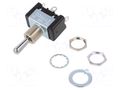 Switch: toggle; Pos: 3; SP3T; ON-OFF-ON; 15A/125VAC; ET Nidec Copal Electronics ET115E12-Z