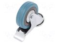 Transport wheel; Ø: 75mm; W: 21mm; H: 100mm; torsional with lock RADER CKMA-PG-75S-HC