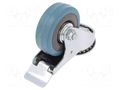 Transport wheel; Ø: 50mm; W: 17mm; H: 69mm; torsional with lock RADER CKMA-PG-50S-HC