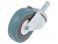 Transport wheel; Ø: 75mm; W: 21mm; H: 100mm; torsional,with lever RADER CKLA-PG-75S