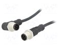Cable: for sensors/automation; PIN: 4; with metal nut; plug; 250V AMPHENOL LTW M12A04ML12AMRSD001