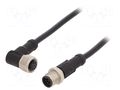 Cable: for sensors/automation; PIN: 8; with metal nut; plug; 30V AMPHENOL LTW M12A08ML12AFRSD001