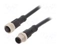 Cable: for sensors/automation; M12; PIN: 10; with metal nut; plug AMPHENOL LTW M12A10ML12AFLSD001