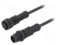 Cable: for sensors/automation; PIN: 5; with plastic nut; plug; 60V AMPHENOL LTW MSBP05MLSBPFLSB001