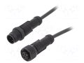 Cable: for sensors/automation; PIN: 4; with plastic nut; plug AMPHENOL LTW MSDP04MLSDPFLSB001