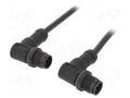 Cable: for sensors/automation; PIN: 4; with plastic nut; plug AMPHENOL LTW MSDP04MRSDPMRSD001