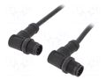 Cable: for sensors/automation; PIN: 4; with plastic nut; plug AMPHENOL LTW MSDP04MRSDPMRSD001