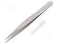 Tweezers; 120mm; for precision works; Blade tip shape: flat LINDSTRÖM SA.TL00D-SA