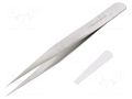 Tweezers; 120mm; for precision works; Blades: narrowed LINDSTRÖM SA.TL3-SA