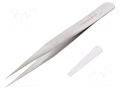 Tweezers; 120mm; for precision works; Blades: narrowed LINDSTRÖM SA.TL3-SA