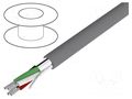 Wire; Alpha Essential C&C; 4x18AWG; shielded,Al-PET foil; PVC ALPHA WIRE 2424C-SL001