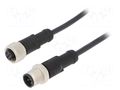 Cable: for sensors/automation; PIN: 5; with metal nut; plug; 60V AMPHENOL LTW M12A05ML12AFLSB001
