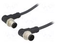 Cable: for sensors/automation; PIN: 8; with metal nut; plug; 30V AMPHENOL LTW M12A08MR12AMRSB001