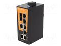 Switch Ethernet; unmanaged; Number of ports: 8; 9.6÷60VDC; IP30 WEIDMÜLLER 1412070000